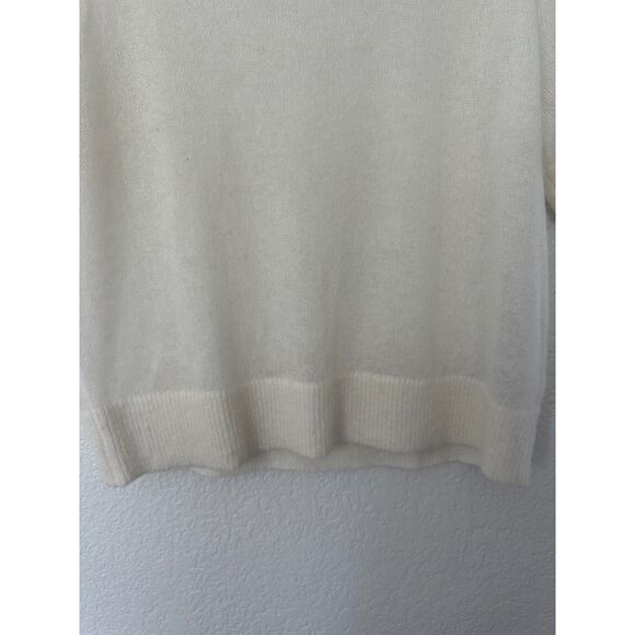 J. Crew Alpaca-Blend Oversized Sweater T-shirt Size Small Cream - Picture 4 of 9